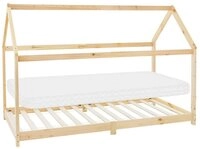 ML-DESIGN Spielbett Hausbett Kinderbett inkl. Lattenrost kreativ Bodenbett f&uuml;r