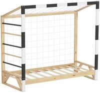 ML-DESIGN Spielbett Kinderbett Fu&szlig;balltor Holzbett mit Lattenrost...