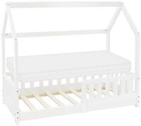 ML-DESIGN Spielbett Hausbett Kinderbett inkl. Lattenrost kreativ Bodenbett f&uuml;r