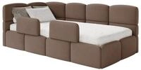 Selsey Kinderbett CLOUDY, Bettkasten, 2x Rausfallschutz, Easy-Clean-Velours,...