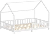 ML-DESIGN Spielbett Hausbett Kinderbett inkl. Lattenrost kreativ Bodenbett f&uuml;r