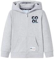 vidaXL Kapuzenpullover Kinder-Kapuzenpullover mit Rei&szlig;verschluss Grau 92