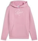 PUMA Kapuzensweatshirt ESS SCRIPT HOODIE FL G mit K&auml;ngurutasche, aus weichem