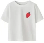 Name It T-Shirt NMFJAYSLINE SS NREG TOP BOX Baumwolle, regular fit wei&szlig; 92 EU