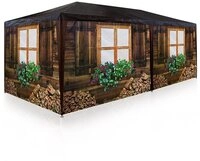 Deuba Pavillon, Deuba Partyzelt 3x6m Almh&uuml;tte Apres Ski Oktoberfest Bierzelt