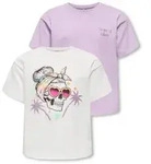 KIDS ONLY T-Shirt KOGMAIKEN LIFE SKULL SS TOP JRS 2-PACK (Packung, 2-tlg) mit