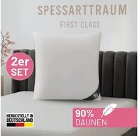 SPESSARTTRAUM Daunenkissen FIRST CLASS, Kopfkissen 1-tlg. oder 2-tlg. 40x80 oder