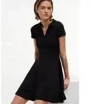 Tommy Jeans Polokleid TJW RIB F&F POLO MINI DRESS EXT Baumwollmischung,...
