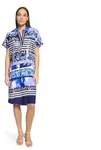 Betty Barclay Sommerkleid Damen mit &uuml;berschnittenen &Auml;rmeln blau 36 EU
