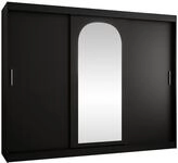 MIRJAN24 Kleiderschrank Selfie 250 cm (mit drei Schiebet&uuml;ren) 250x62x200 cm,