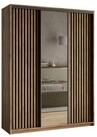 Masseno Schwebet&uuml;renschrank ORRA 150 cm Kleiderschrank mit Spiegel 3 T&uuml;ren...