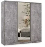 Masseno Schwebet&uuml;renschrank TARI 180 cm Kleiderschrank mit Spiegel 3 T&uuml;ren...
