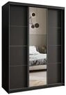 Masseno Schwebet&uuml;renschrank VARO 150 cm Kleiderschrank mit Spiegel 3 T&uuml;ren...