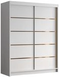 MIRJAN24 Kleiderschrank Flavio IV (mit zwei Schwebet&uuml;ren) 150x58x200 cm