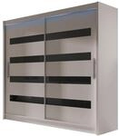 MIRJAN24 Kleiderschrank London XI (Kleiderstange, Schiebet&uuml;ren)