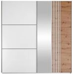 MIRJAN24 Kleiderschrank Sinatra 203 (mit zwei Schiebet&uuml;ren) 203x65x215 cm,