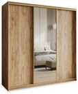 Masseno Schwebet&uuml;renschrank TAVI 180 cm Kleiderschrank mit Spiegel 3 T&uuml;ren...