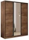 Masseno Schwebet&uuml;renschrank TARI 150 cm Kleiderschrank mit Spiegel 3 T&uuml;ren...