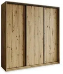 Masseno Schwebet&uuml;renschrank NISSE 180 cm Kleiderschrank 3 T&uuml;ren und 4...