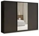 Masseno Schwebet&uuml;renschrank TARI 235 cm Kleiderschrank mit Spiegel 3 T&uuml;ren...