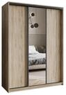 Masseno Schwebet&uuml;renschrank TAVI 150 cm Kleiderschrank mit Spiegel 3 T&uuml;ren...