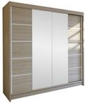 MIRJAN24 Kleiderschrank Talin V (mit Spiegel, Kleiderstange, Schiebet&uuml;ren)