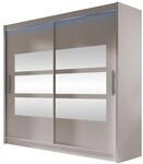 MIRJAN24 Kleiderschrank London III 180 (mit Schiebet&uuml;ren, Spiegel) Garderobe,