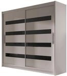 MIRJAN24 Kleiderschrank London XI (Kleiderstange, Schiebet&uuml;ren)