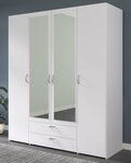 Furn.Design Kleiderschrank Enjour (Schlafzimmer Schrank in wei&szlig;, 4-t&uuml;rig, 160...