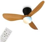 Briloner Leuchten LED Deckenleuchte LUFITO, Ventilatorfunktion, LED fest...
