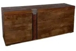 Massivmoebel24 Sideboard AMSTERDAM (Massivholz), Sideboard Mango 180x45x75 braun