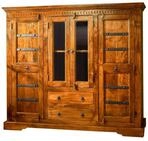Massivmoebel24 Highboard OXFORD (Massivholz), Highboard Akazie 160x50x142...