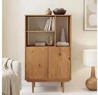IDIMEX Highboard SIMONA, Wohnzimmerschrank offene F&auml;cher & T&uuml;ren Kiefer...