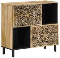 vidaXL Sideboard, Beistellschrank 80x33x75 cm Massivholz Mango