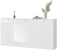 Inn.Furn Sideboard SystemX (Kommode in wei&szlig; Hochglanz, 183 x 99 cm), variable