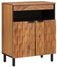 vidaXL Sideboard, Sideboard mit Speicher Akazienbraune Oberfl&auml;che 60 x 33 x 75...