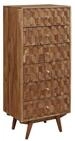 Massivmoebel24 Kommode MOSAYK (Massivholz), Kommode Akazie 53x42x125 natur...