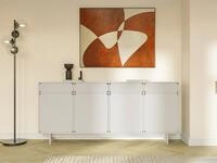 Selsey Sideboard WUWU, 4-t&uuml;rig mit 4 Schubladen, greige 200 cm