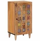vidaXL Sideboard Sideboard mit Speicher Natur 40 x 33 x 75 cm Massivholz (1 St)