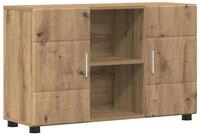 vidaXL Wohnzimmer-Set Sideboard mit Regal FLORIN Artisan-Eiche 88,5 x 30,5 x...
