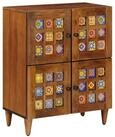 vidaXL Sideboard, Sideboard mit Speicher Walnuss 60 x 33 x 75 cm Massivholz...