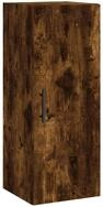 vidaXL H&auml;ngeschrank Wandschrank R&auml;uchereiche 34,5x34x90 cm (1-St)