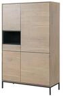 Massivmoebel24 Highboard CHICAGO (Massivholz), Highboard Akazie 111x45x175...