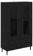 vidaXL Highboard Highboard Schwarz Eichen-Optik 69,5 x 31 x 115 cm...