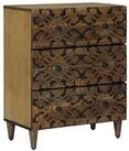 vidaXL Kommode 60 x 33,5 x 75 cm Kommode Schubladenschrank Sideboard Braun...