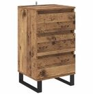 vidaXL Sideboard Sideboard mit Schubladen Altholz Holzwerkstoff (1 St)
