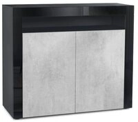 Vladon Kommode Valencia (Kommode, Sideboard mit 2 T&uuml;ren und 1 offenem Fach),...