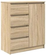 vidaXL Sideboard Sideboard mit Schubladen Sonoma-Eiche 71x35x84 cm...