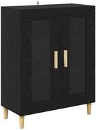 vidaXL Sideboard Sideboard Schwarz Eichen-Optik 69,5 x 34 x 90 cm Holzwerkstoff...