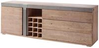 Massivmoebel24 Sideboard AMSTERDAM (Massivholz), Sideboard Akazie 215x45x75...